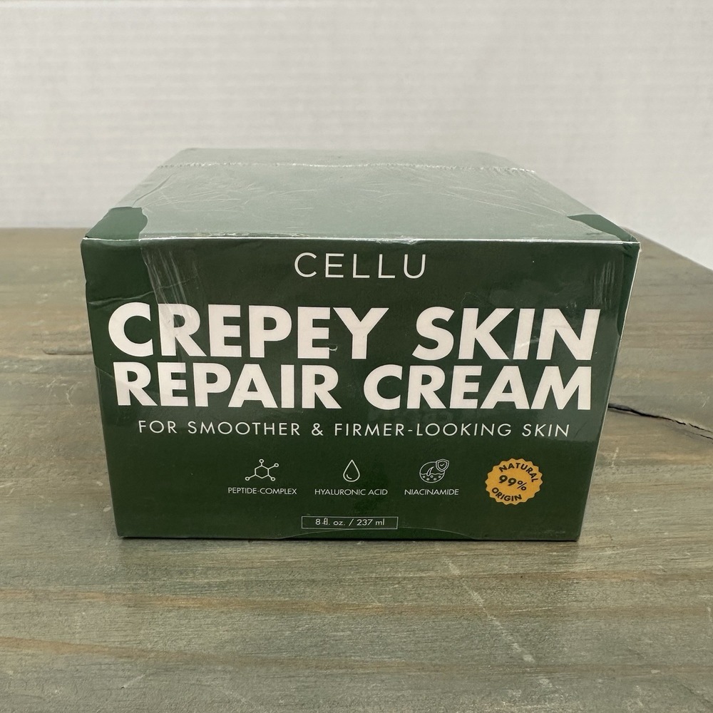 Cellu Crepey Skin 8oz Repair Crepey Skin Repair Treatment Cream Exp 9/28 New!